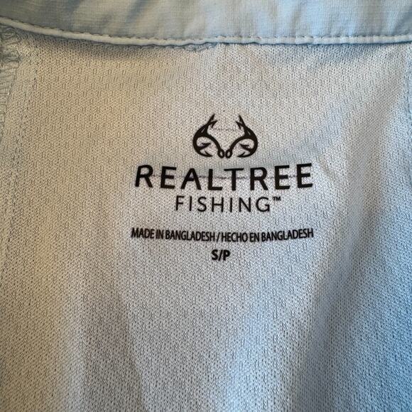 Lot of 2 REALTREE Vented Fishing Short Sleeve Button Up Shirt Orange Blue Mens S - Picture 4 of 9